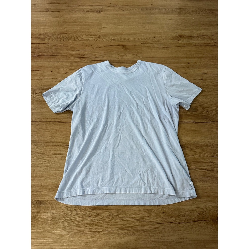 James Perse Light Blue Cotton Tee Size 4 Made in USA
